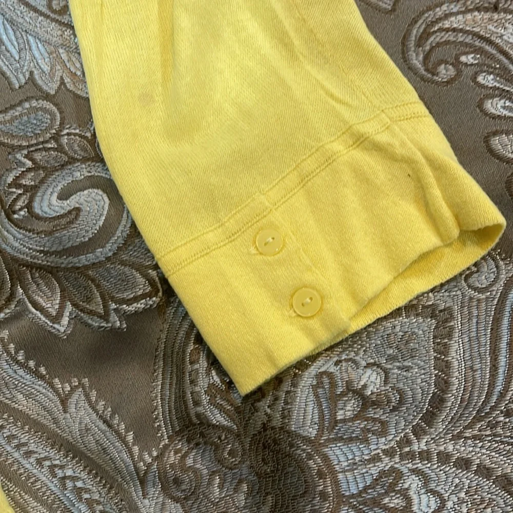Gap, yellow, 3/4 sleeve cardigan - Picture 3 of 5